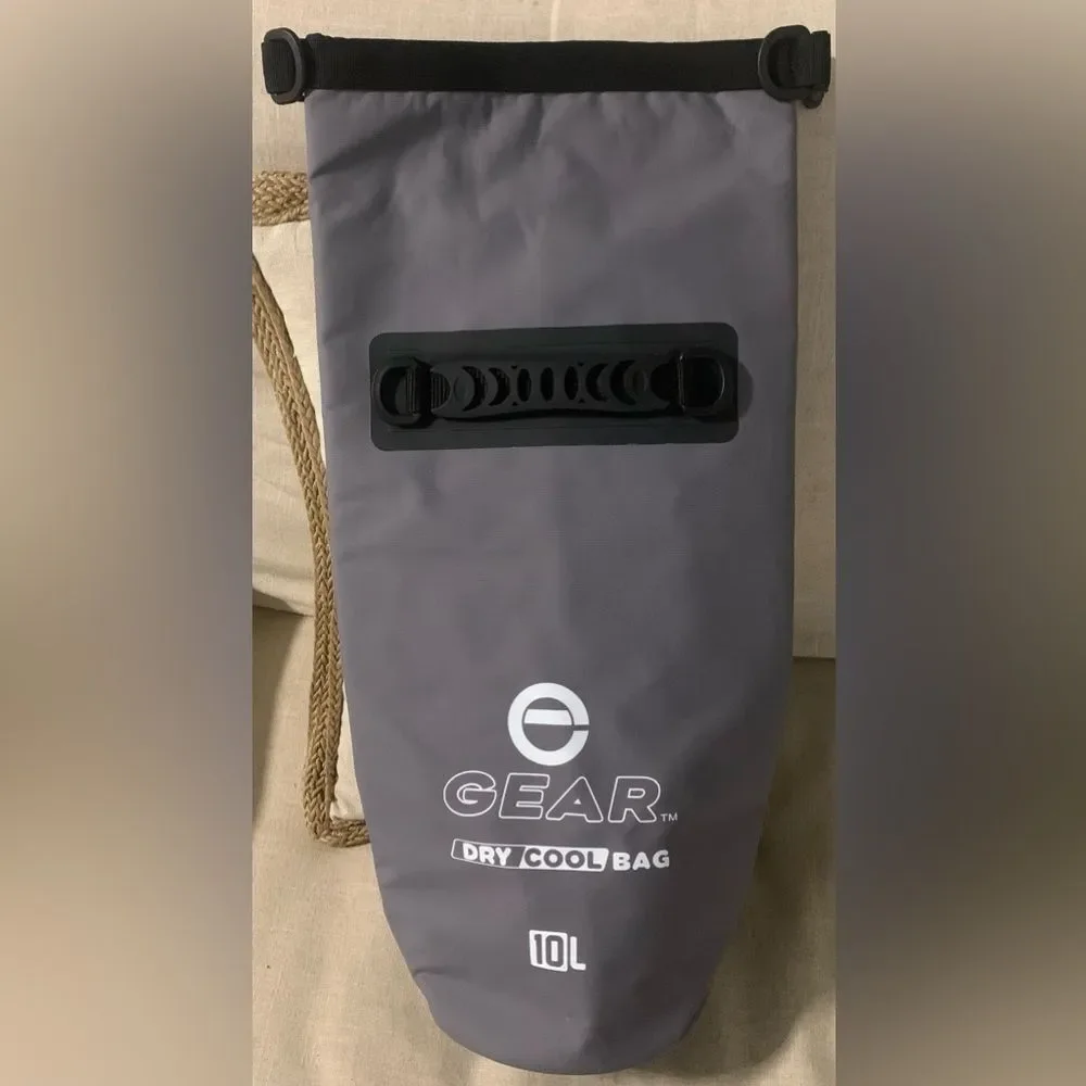 Enthusiast Gear Dry Cool Bag 10L Roll Top Waterproof Float Bag Insulated Gray